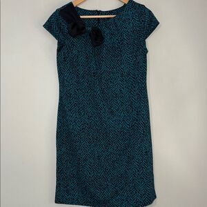 Blu Sage Sheath Mini Dress with Cap Sleeves